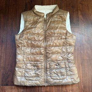 Herno Reversible Puffer Down Lightweight Vest Jacket Size 10 (IT 46)